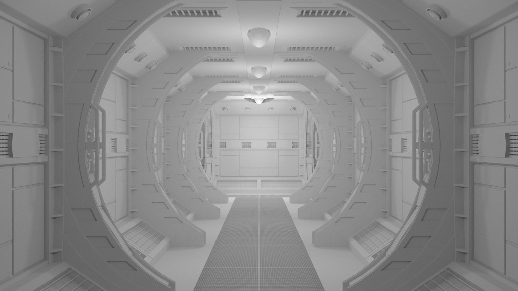 Sci-fi Corridor Model preview image 1